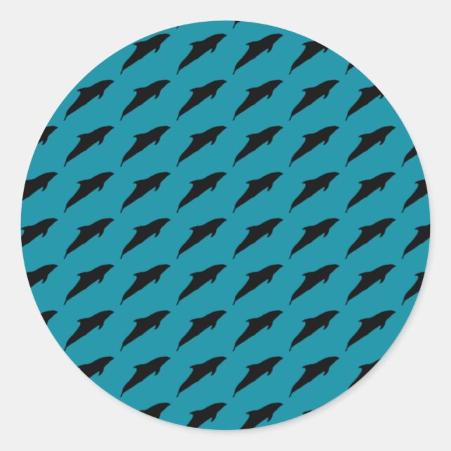 Cute Jumping Dolphins Stickers (Front)