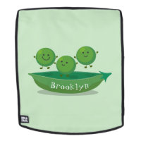 Cute jumping peas in pod cartoon illustration