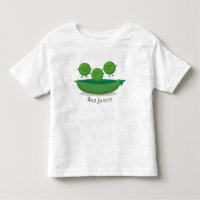 Cute jumping peas in pod cartoon illustration