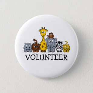CUTE JUNGLE ANIMALS ADD YOUR TEXT 2 INCH ROUND BUTTON