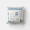 Cute Jungle Animals Baby Boy Announcement Pillow