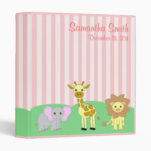 Cute Jungle Animals Binder