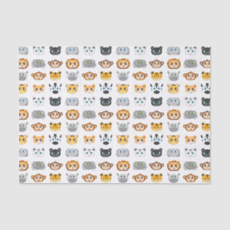 Cute Jungle Animals Pattern Tissue Paper