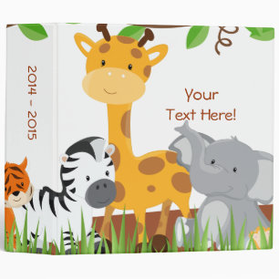Cute Jungle Baby Animal Photo Album Binder