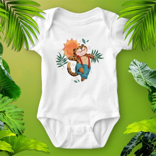 Cute Jungle Leopard Baby  Bodysuit (Creator Uploaded)