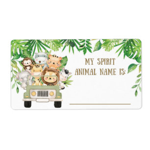 Cute Jungle Safari Animal Spirit Nom du jeu