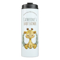 Cute Jungle Safari Giraffe Baby Shower Thank You