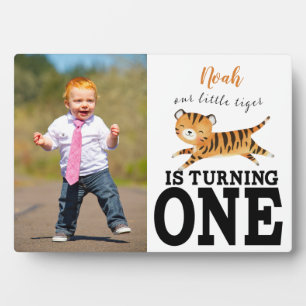 Cute Jungle Safari Wild One Babies First Birthday Plaque