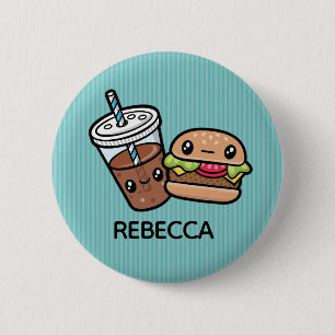 Cute Junk Food 2 Inch Round Button