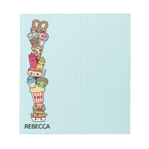 Cute Junk Food notepad