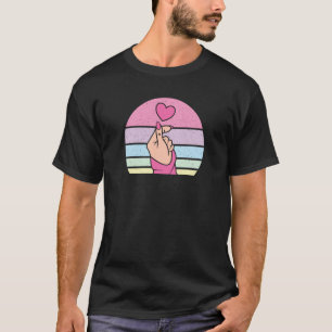 Cute K Pop Music Sunset Korean Pastel Pink K Pop T-Shirt