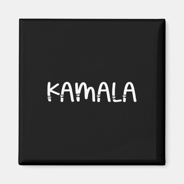 Cute Kamala Cat Letter Cool Kamala Design  Magnet (Front)