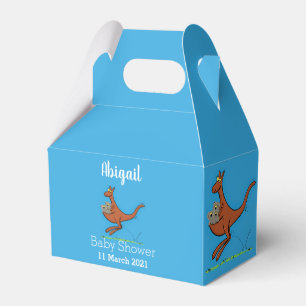 Cute kangaroo and koalas cartoon illustration favor box