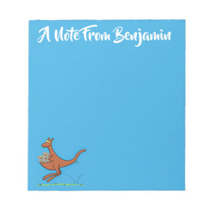 Cute kangaroo and koalas cartoon illustration notepad