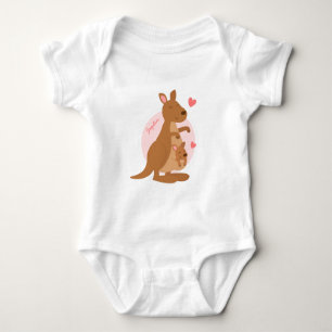 Cute Kangaroo Baby Joey Bodysuit