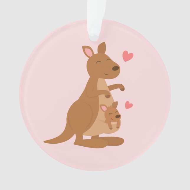 Cute Kangaroo Baby Joey Kids Room Decor Ornament (Front)