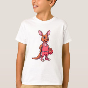 Cute Kangaroo Basketball Player - Funny Sports T-Shirt