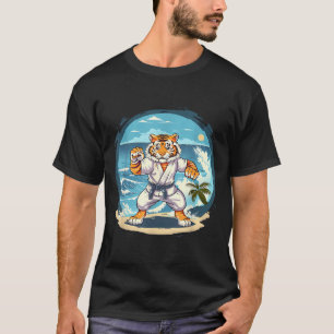 Cute Karate Tiger Jiu-Jitsu Kickboxing Taekwondo T-Shirt