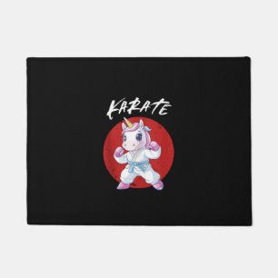 Cute Karate Unicorn Tank Top Doormat