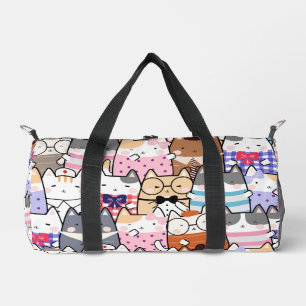 Cute Kawai Cats Duffle Bag