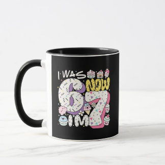 Cute Kawaii 7th Birthday Sweet Treats Coffee Mug
