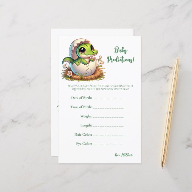 Cute Kawaii Alligator Hatching Prediction Game (Front/Back In Situ)