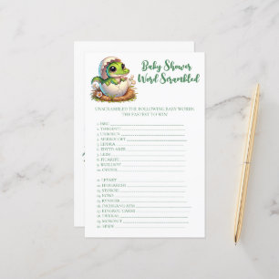 Cute Kawaii Alligator Hatching Word Scramble Game