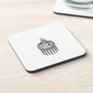 Cute Kawaii Amazigh Moroccan Silver Earring Cultur Coaster