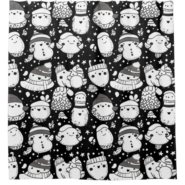 Cute Kawaii Animal Doodle Pattern (3) (Front)