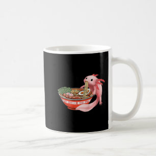 Cute Kawaii Anime Axolotl Japanese Ramen Noodles A Coffee Mug