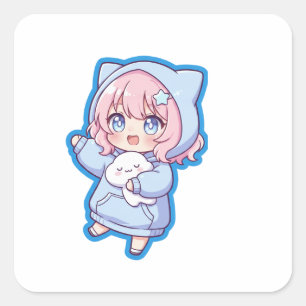 Cute Kawaii Anime Girl Sticker