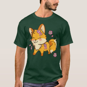 Cute Kawaii Anime - Nine Tailed Cherry Blossom Fox T-Shirt
