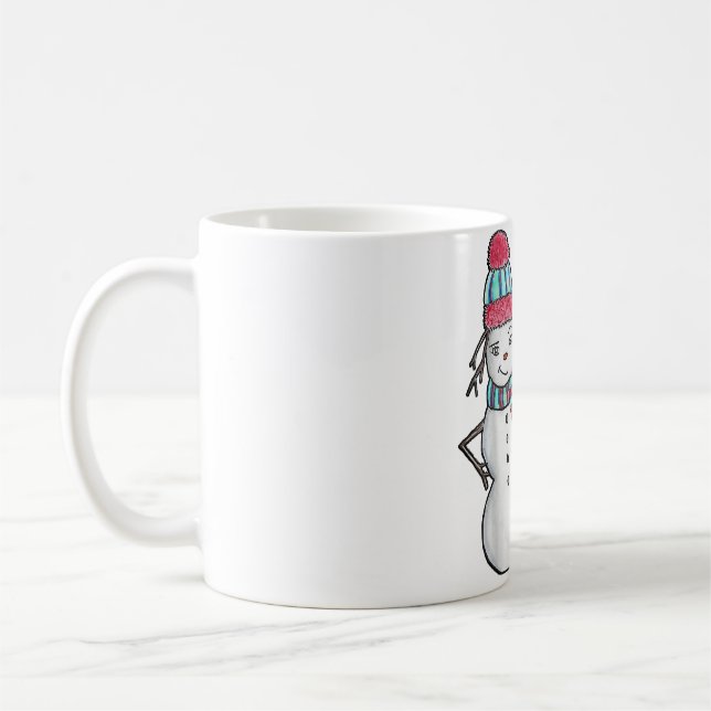 Cute Kawaii Anime Snow Fo  Deer  Aesthetic Japanes Coffee Mug (Left)