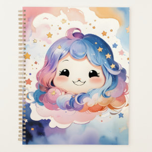 Cute Kawaii Aquarelle Art Star Baby Girl Planner