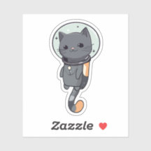 Cute Kawaii Astronaut Black Cat
