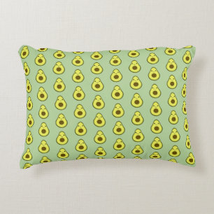 Cute Kawaii Avocado Accent Pillow