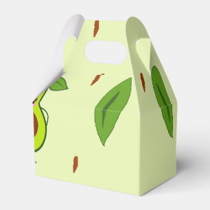 Cute kawaii avocado favor box