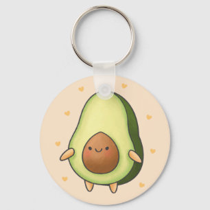 Cute Kawaii Avocado Keychain