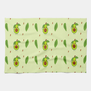 Cute kawaii avocado kitchen towel