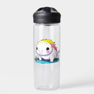 Cute Kawaii Axolotl in Water Personalized  Bottle