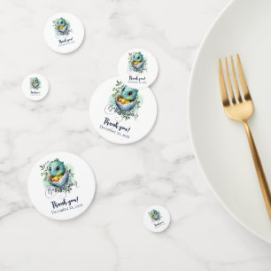 Cute Kawaii Baby Alligator Hatching Baby Shower  Confetti