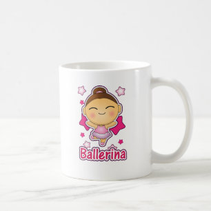 Cute Kawaii Ballerina doing ballet Coffee Mug