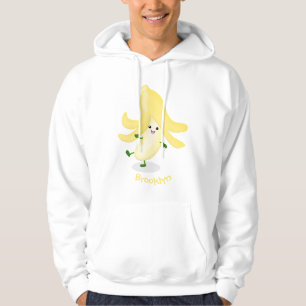 Cute kawaii banana cartoon hoodie