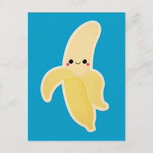 Cute Kawaii Banana Postcard