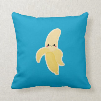 Cute Kawaii Banana Throw Pillow