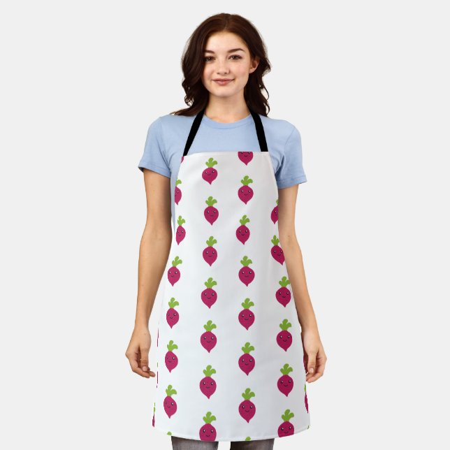 Cute Kawaii Beet Apron (Worn)