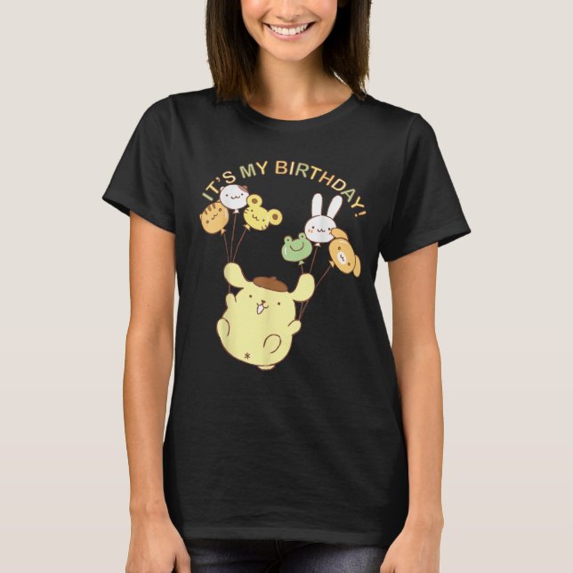 "Cute Kawaii Birthday Shirt | Animal Balloon Tee" (Front)