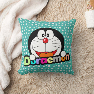 Cute Kawaii Black Doraemon Anime Throw Pillow
