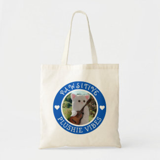 Cute Kawaii Blue Pawsitive Plushie Vibes Photo Tote Bag