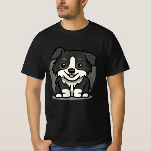 Cute Kawaii Border Collie Chibi T-Shirt
